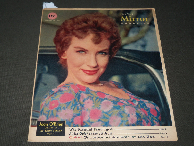 1960 FEBRUARY 28 NEW YORK MIRROR MAGAZINE - JOAN O'OBRIEN COVER - J 2842