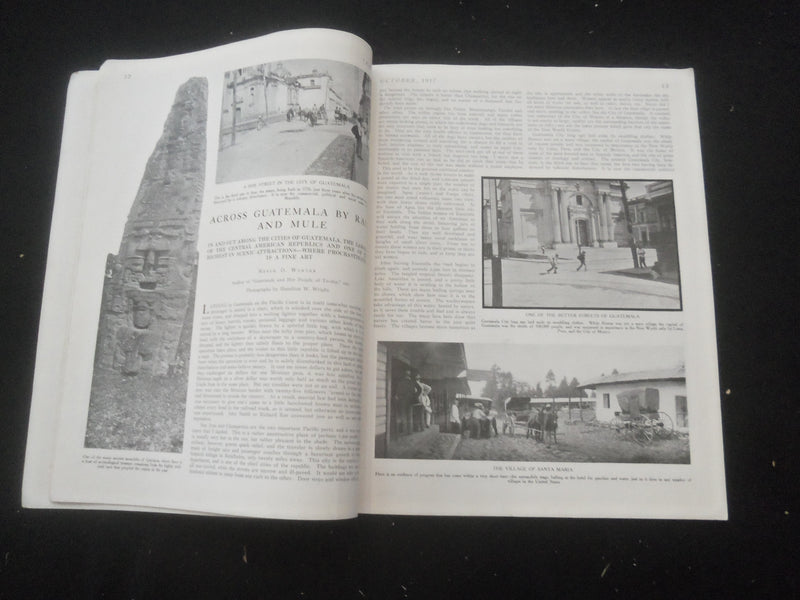 1917 OCTOBER TRAVEL MAGAZINE - ROBERT M. MCBRIDE & CO., NEW YORK - ST 3660V