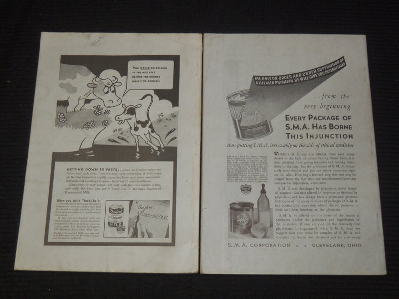 1937-1938 THE JOURNAL OF PEDIATRICS LOT OF 2 ISSUES - K 2627