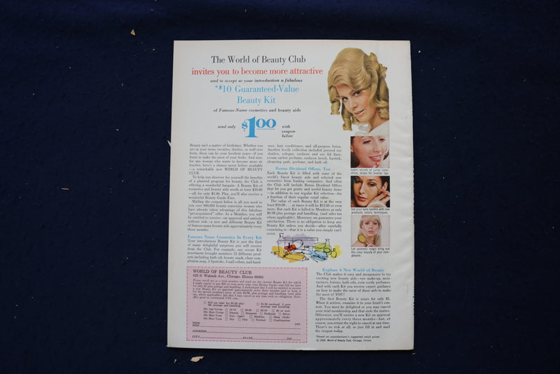 1968 DEC MODERN SCREEN MAGAZINE - TAYLOR & REYNOLDS COVER - FRENCH - E 18553