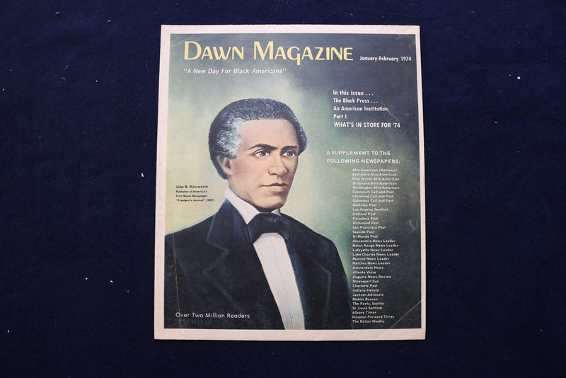 1974 JANUARY-FEBRUARY DAWN MAGAZINE - JOHN B. RUSSWURM COVER - NP 8838