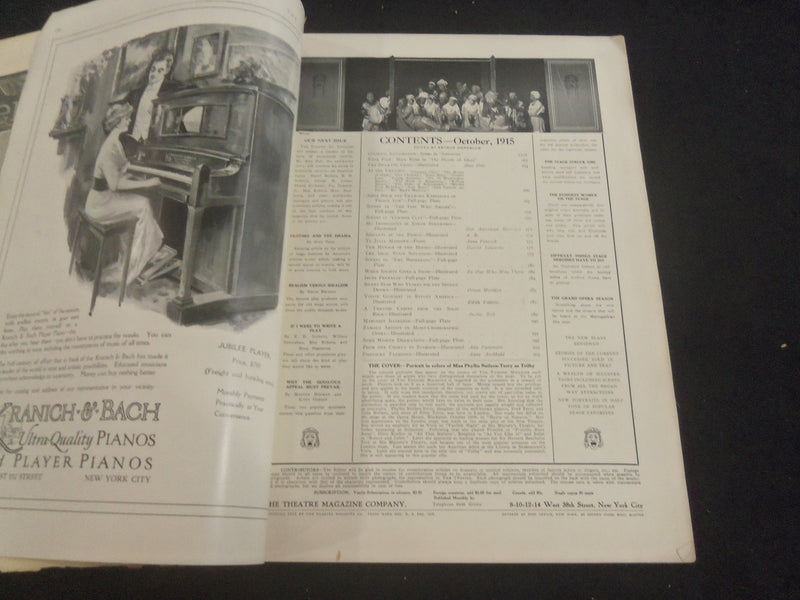 1915 OCTOBER THE THEATRE ILLUSTRATED MAGAZINE - PHYLLIS NEILSON-TERRY - B 6348Z