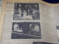 1939 MAY 23 NEW YORK TIMES - DIONNE QUINTS KISS QUEEN - NT 3039