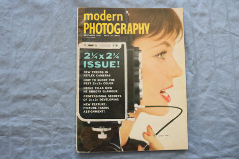 1956 NOVEMBER MODERN PHOTOGRAPHY MAGAZINE - WINGATE PAINE COVER - SP 1195P