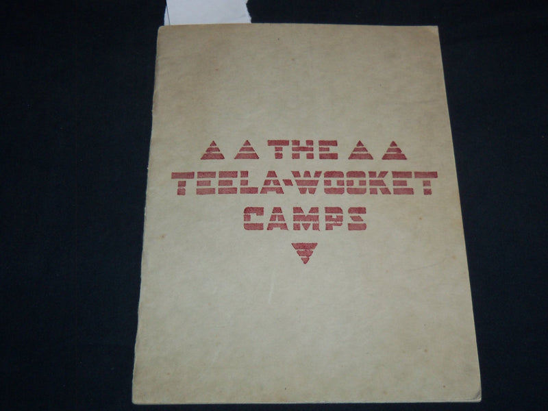 1940'S THE TEELA-WOOKET CAMPS BOOK - SOFTCOVER - J 8187