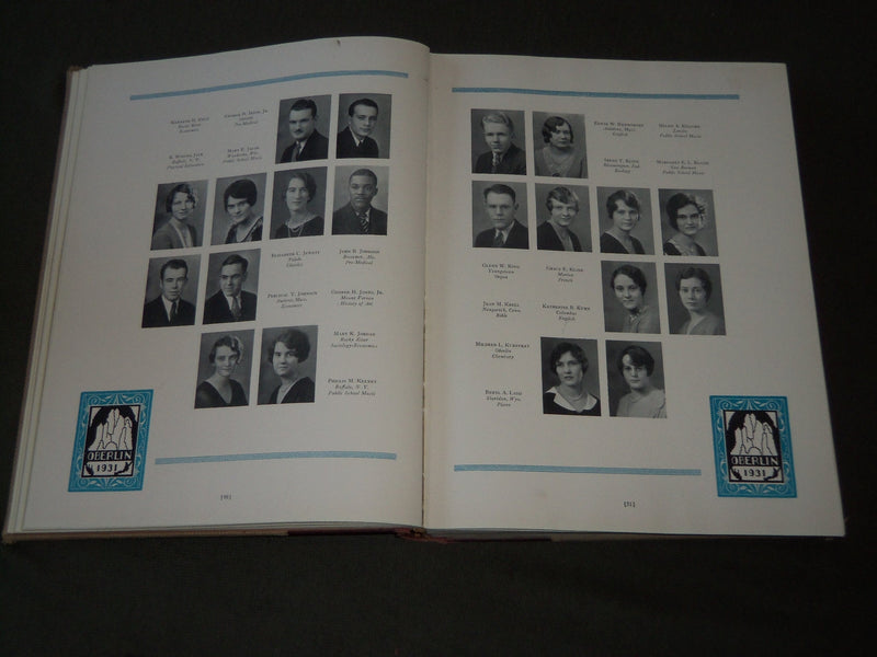 1932 HI. O. HI. OBERLIN COLLEGE YEARBOOK - OBERLIN OHIO - NICE PHOTOS - YB 1384