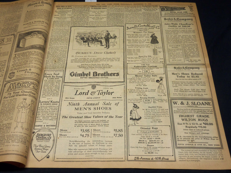 1916 NOVEMBER 15 NEW YORK TIMES - ELECTORAL SYSTEM WRONG SAY BRYAN - NT 7730