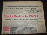 1969 JULY 23 DENVER POST NEWSPAPER - COASTING APOLLO DUE HOME THURSDAY - NP 8057