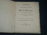 1888 JANUARY 24 MERCHANT TAILORS NATIONAL EXCHANGE CONVENTION PROGRAM - J 4227