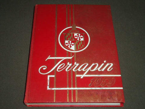 1959 TERRAPIN UNIVERSITY OF MARYLAND COLLEGE YEARBOOK - GREAT PHOTOS - YB 1161