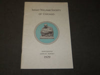 1929 INFANT WELFARE SOCIETY OF CHICAGO 19TH ANNUAL REPORT - J 3483