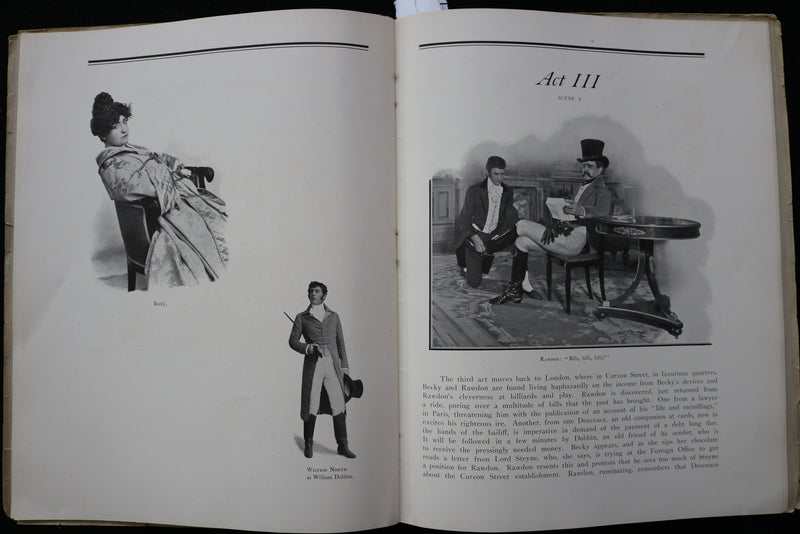 1899 THE PICTURE BOOK OF BECKY SHARP - MRS. FISKE - LANGDON MITCHELL - K 2304