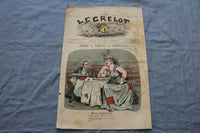 1871 MAY 21 LE GRELOT NEWSPAPER - PARIS A TABLE, PAR BERTALL - FRENCH - NP 8463