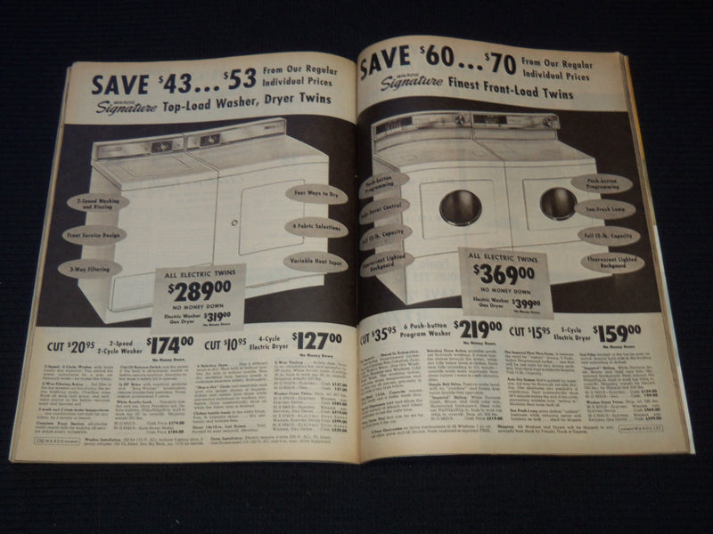 1963 MONTGOMERY WARD ANNIVERSARY SALE CATALOGUE & ENVELOPE - J 7593