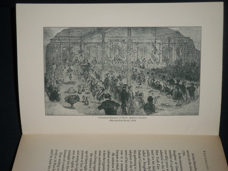 1929 YESTERDAY'S IN LITTLE OLD NEW YORK BOOK BY JAMES H. CALLENDER - KD 5283