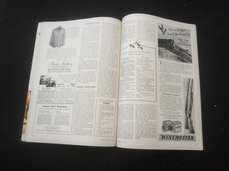 1940 OCTOBER COUNTRY LIFE MAGAZINE - NICE COVER, STORIES & PHOTOS - ST 3660C