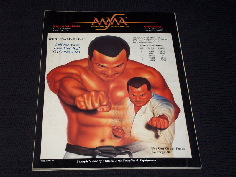 1985 NOVEMBER BLACK BELT MAGAZINE - SWORD SKILLS FRONT COVER - E 7787