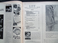 1938 DECEMBER 5 LIFE MAGAZINE - BALLERINA YVETTE CHAUVIRE - L 107