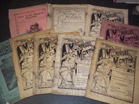 1892-1894 THE NEW YORK MUSICAL PUBLICATION MONTHLY SHEET MUSIC LOT OF 9 - O 2657