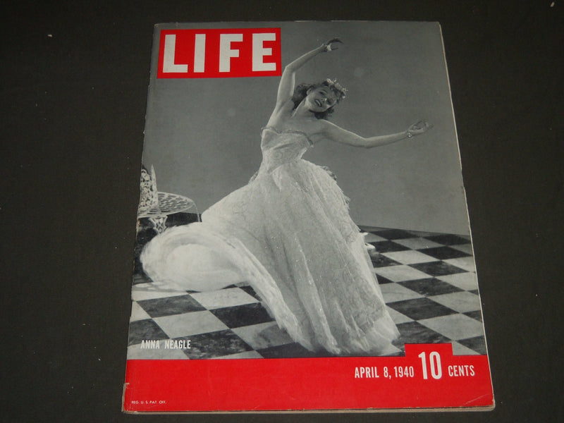 1940 APRIL 8 LIFE MAGAZINE - ANNA NEAGLE COVER - L 177