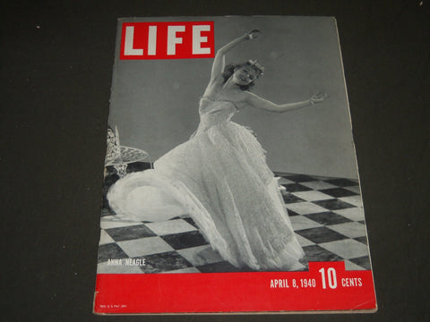 1940 APRIL 8 LIFE MAGAZINE - ANNA NEAGLE COVER - L 177