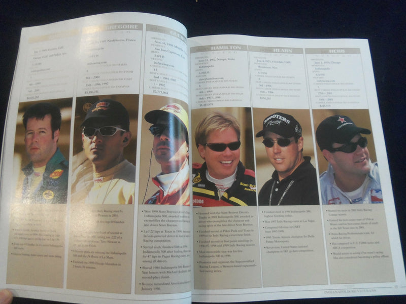 2002 MAY 26 86TH INDIANAPOLIS 500 RACING PROGRAM - GREAT PHOTOS - SP 6599M