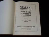 1959 POLLARD PIPE LINE EQUIPMENT HARDCOVER CATALOG NO. 27 - WATER - GAS - R 120I