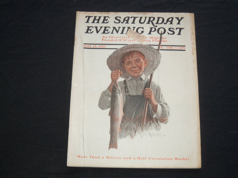 1910 MAY 28 THE SATURDAY EVENING POST MAGAZINE - ILLUSTRATED COVER - SP 482