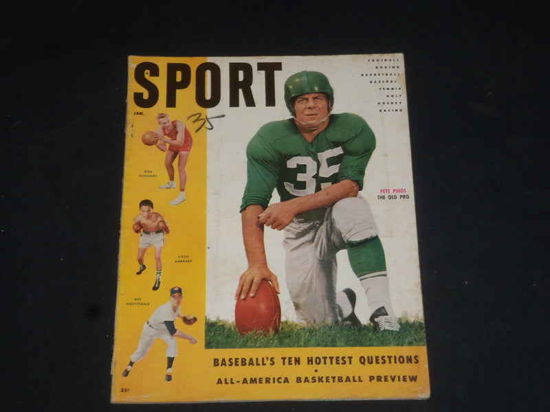 1955 JANUARY SPORT MAGAZINE - PETE PIHOS COVER - SP 8485