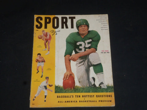 1955 JANUARY SPORT MAGAZINE - PETE PIHOS COVER - SP 8485