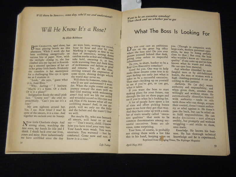 1953 APRIL/MAY LIFE TODAY DIGEST MAGAZINE - TALLULAHISM - K 2