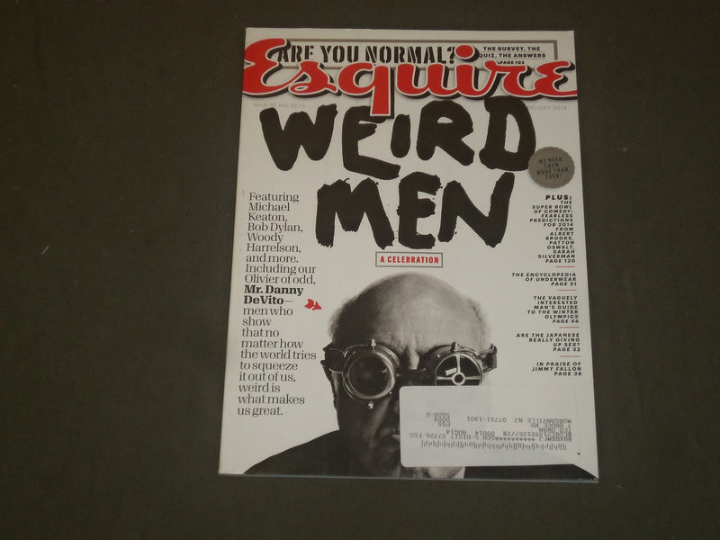 2014 FEBRUARY ESQUIRE MAGAZINE - WEIRD MEN, A CELEBRATION COVER - B 2000