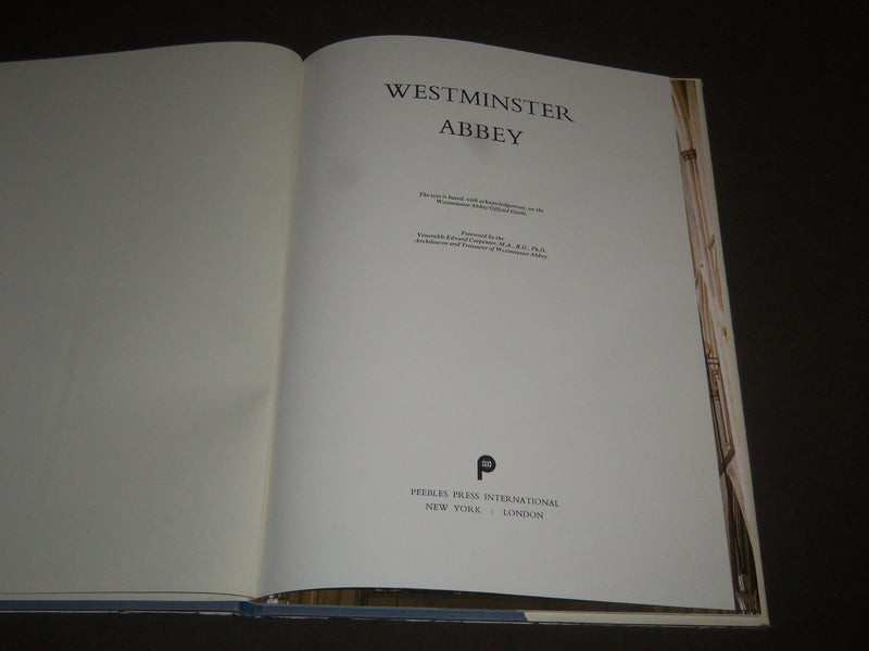 WESTMINSTER ABBEY HARDCOVER BOOK - GREAT PRINTS - I 1060