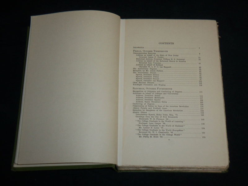 1917 RUTGERS COLLEGE 150TH ANNIVERSARY 1766-1916 HARDCOVER BOOK - KD 6818