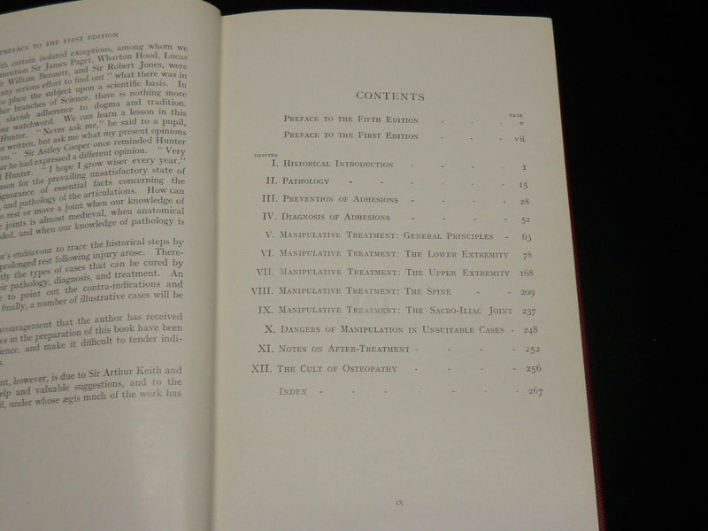 1948 TREATMENT BY MANIPULATION BOOK BY A. G. TIMBRELL FISHER - 5TH EDN- KD 2765Y