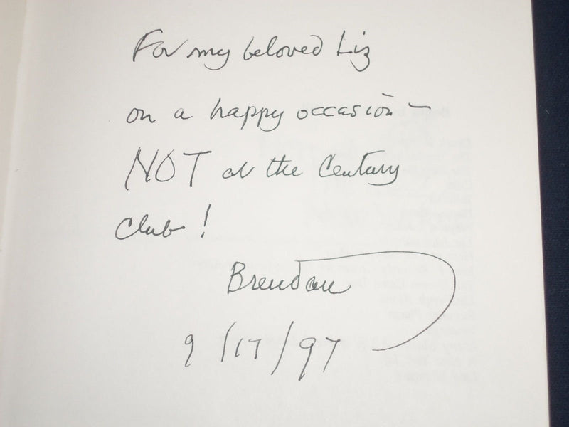 1997 HERE AT THE NEW YORKER BOOK BY BRENDAN GILL AUTHOR INSCRIBED - KD 2569