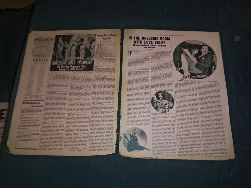 1940 JUNE THE NATIONAL POLICE GAZETTE MAGAZINE - ANNETTE HERWIG - B 5880