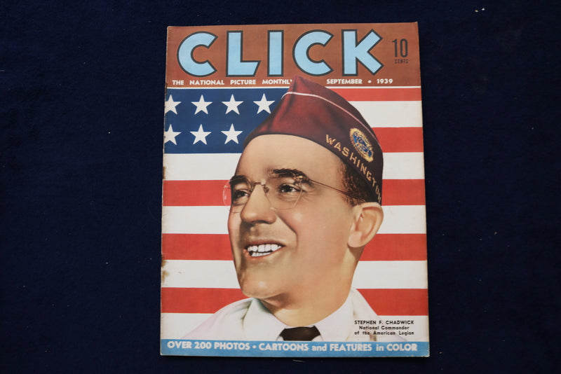 1939 SEPTEMBER CLICK MAGAZINE - STEPHEN F. CHADWICK COVER - E 23444