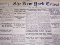 1925 APRIL 10 NEW YORK TIMES - RUTH OUT OF DANGER AFTER CONVULSIONS - NT 5113