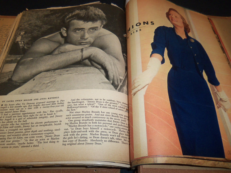 1952-1955 MOVIE STAR SCRAPBOOK LOADED WITH GREAT PHOTOS - 9A