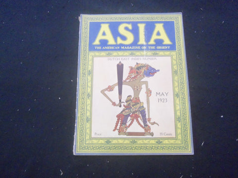 1923 MAY ASIA MAGAZINE - GREAT PHOTOS, STORIES & ADS - ST 3660L