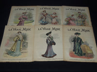 1904 LA VRAIE MODE FRENCH FASHION MAGAZINE LOT OF 22 ISSUES - O 3442F