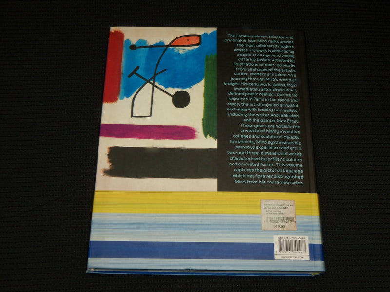 2002 JOAN MIRO SNAIL WOMAN FLOWER STAR SOFTCOVER BOOK BY STEPHAN WIESE - R 706R