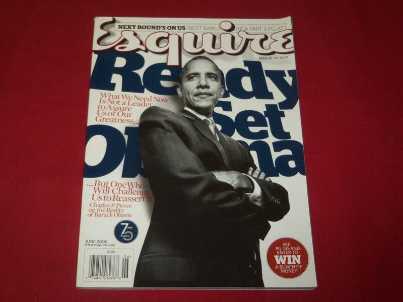 2008 JUNE ESQUIRE MAGAZINE - BARACK OBAMA COVER - RC 1323