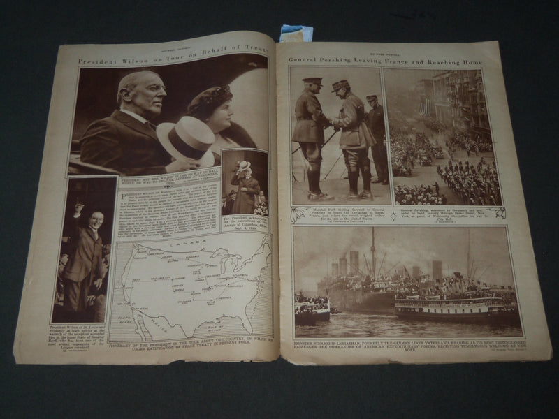 1919 SEPTEMBER 18 MID-WEEK PICTORIAL MAGAZINE SECTION - GENERAL PERSHING- J 3256
