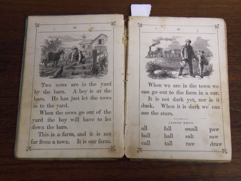 1875 HILLARD'S PRIMER OR FIRST READER BOOK BY G. HILLARD & CAMPBELL - K 2014