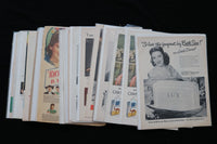 1940'S-1950'S LINDA DARNELL MAGAZINE ADVERTISEMENTS - LOT OF 33 - O 3795
