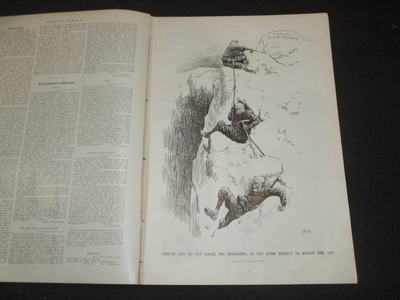 1910 JANUARY 22 HARPER'S WEEKLY MAGAZINE - TSAR & THE PRINCE OF WALES - ST 6364