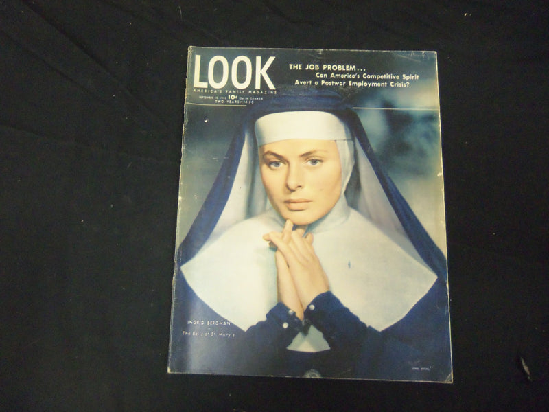 1945 SEPTEMBER 18 LOOK MAGAZINE - INGRID BERGMAN - GREAT PHOTOS & ADS - ST 2019