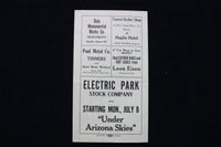 1920'S THE AUDITORIUM THEATRE BEAUTIFUL AT ELECTRIC PARK PROGRAM - K 1898